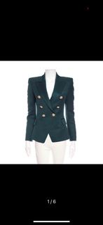 Balmain dark green blazer suit jacket coat (non Theory club monaco)西裝外套西裝褸