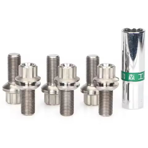 4/20PCS GR5 titanium alloy wheel bolts, anti-theft bolts, M14x1.5 12x1.5 suit for Mercedes-Benz, Aud