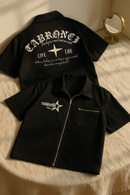 TABRONEI-WORKSHIRT ZIPPER INDEPENDENT-KEMEJA KERJA INDEPENDENT