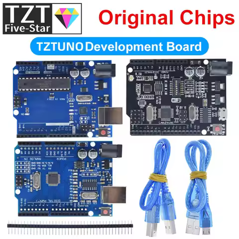 TZTUNO R3 ATMEGA16U2 / TZTUNO+WiFi R3 Original ATMEGA328P Chip CH340G For Arduino TZTUNO R3 Developm