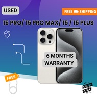 USED 15 / 15P / 15pm / 15+ ZP SET (6 Months warranty & 99% Good condtion)  ORIGINAL SIM SLOT✅ NOT CO