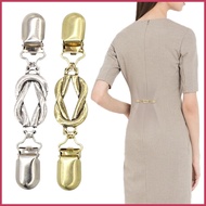 Sweater Clips Shirt Dress Cinch Cardigan Clips 2 Piece Brooch Pins Tightener for Clothes Decoration 