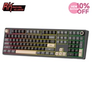 RK Royal Kludge RK R108 100% Layout RGB Wired Professional Game Hotswap Knob Mechanical Keyboard