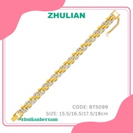 ZHULIAN Gold Plated Bracelet BT5099 Rantai Tangan Zhulian