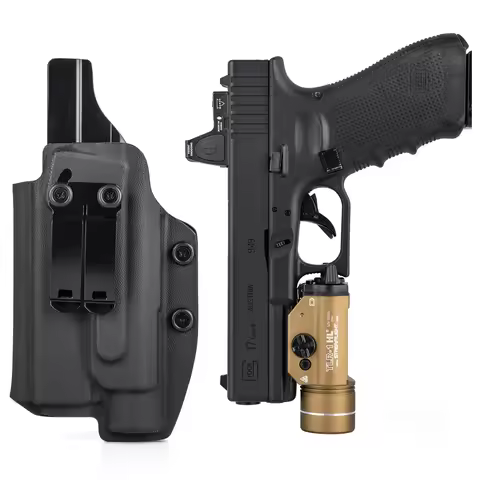 IWB Kydex Holster for Glock 17 19 19X 22 23 25 32 44 45 w/ Streamlight TLR-1 TLR-1HL TLR-1s Flashlig
