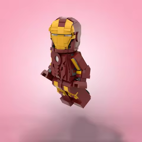 789PCS IronseMan Up-Scaled Minifigure Mark III Armor Superhero Model MOC DIY Model Building Blocks B