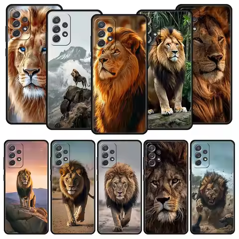 Lion King Animal Phone Case For Samsung Galaxy A17 A07 A55 A35 A25 A15 A05s A33 5G A31 A23 A21s A13 