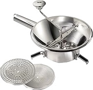 LA BONNE GRAINE - Vegetable Mill Diameter 24 cm Stainless Steel - Puree, Compote and Grout - 3 Grill