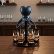 [Flameer] Modern PLA Drink Dispenser Squid Style Alcoholic Drinks Dispenser with Glass Holder for Ho