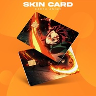[BM Skin Card] Demon Slayer 2 || Garskin | ATM Cover E-Money/ Flazz/ - Waterproof