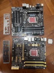 [零件機/For parts]Intel Core i5-4570 CPU with ASUS and Gigabyte Motherboards