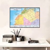 #BEST# Northwest Africa Political Map Wall Poster Educational Map for School Geography Classroom Stu