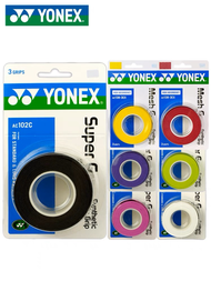 Yonex 3 Grips/gói vải ac102 ac102ex 102C keo dán bằng tay quần vợt vợt cầu lông chuyên nghiệp chống 