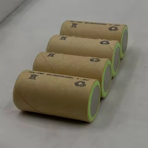 C&P SC3000mAh NI-MH 1.2V Sub-C Rechargeable High Power Tool Battery Cell NiMH SC3.0Ah Discharge Rate