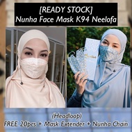 [READY STOCK] Nunha Face Mask K94 Neelofa (Headloop)