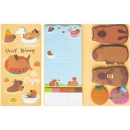 Buku nota gabungan binatang 卡皮巴拉 熊猫贴纸 Kapibara, buku nota kartun, stiker kreatif reka bentuk Amerika