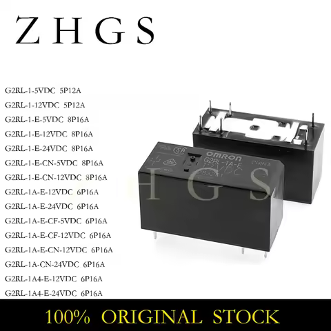 2PCS G2RL-1-5VDC G2RL-1A-E-12VDC G2RL 1 1A 1A4 E CN CF 5VDC 12VDC 24VDC 4P 5P 6P 8P 12A 16A Relay