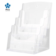 A5 Acrylic Brochure Display Stand Rack Flyer Holder Magazine Organizer