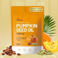 VivoNuPumpkinSeedOilwithSawPalmettoCapsules|ColdPressed,PureVirginOil,EssentialFattyAcids&Phytostero
