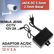 CCTV CAMERA ADAPTOR 12V 2A LARGE PLUG SIZE 5.5MM ALL TYPES OF CCTV 12V 2A