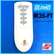 Alpha Cosa Ceiling Fan Remote Control IR3S-FT / IR4S-FT For Model Cosa699 Cosa998 Kipas Siling Remot