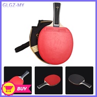 <GLGZ>  Strong Table Tennis Racket 7 Ply wood For ping Pong Bat Paddle Long handl