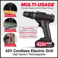 42V Cordless Rechargeable Electric Drill / Power Tool Set Drill Screw Driver Wirelesss