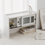 WOORI木 復古雙開玻璃門收納小櫃