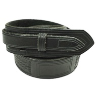 Rooster King & Co. x N.HOOLYWOOD （Rooster King & Company、N.HOOLYWOOD、Mr. Hollywood）特別訂製老式無扣皮帶，38碼，黑色