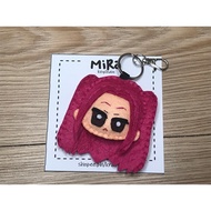 HUNTRIX MIRA KEYCHAIN / SOUVENIR / GIVEAWAY / FELT KEYCHAINS