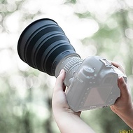 Lidu11 Innovative Silicone Lens Hood Compatible for 53-72mm 72-112mm Lens Shade Offers Superior Anti