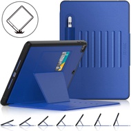 Multi Angles Stand [strong Magnetic] Auto SLEEP/Wake Smart Cover พร้อม [ช่องเสียบการ์ด] ซองใส่ดินสอหนังพลิกสำหรับ iPad 10th 9th 8th 7th Gen/iPad 9.7 2018 6th Gen/iPad 9.7 2017 5th Gen/iPad Mini 5/MINI 4/iPad Air 2/iPad Pro 9.7