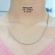 Kalung Emas Putih 17K Berat 7.05 gram