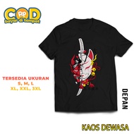 SINFASHION87- KAOS DEWASA VARIASI ANIME HANNYA KITSUNE BAJU ANIME HANNYA TSHIRT UNTUK PRIA DAN WANIT
