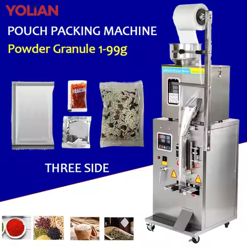FZL-100 3 Side Bag Powder Granule Weighing and Sachet Packing Machine for Coffee Tea Spices Rice Sug