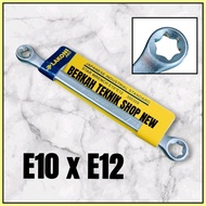 KEY Ring BINTANG E10 x E12 LAKONI PRO star bit sock E 10 x E 12 LTY key
