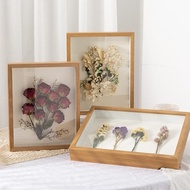 8R A3 A4 Wooden Frame 1.5cm Three-Dimensional Hollow Dry Flower Frame Wall Decoration Accessories 【C