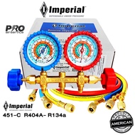 Imperial Air Refrigerant Gauge 451-C 3 Hoses 36 ''3 Guages SERVICE MANIFOLD &amp; GAUGES 451-C