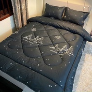 (XU HƯỚNG) 💓 Trọn bộ 5 món ga gối chăn phao poly cotton có ruột bông dày mùa đông loại 1 kích thước