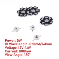 5W Infrared IR 850nm 940NM High Power LED Bead Emitter 4 chip DC1.4-1.7V 1400mA for Night Vision Cam