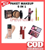 PAKET MAKEUP 5IN1 - Paket Kosmetik Lengkap Bedak Wardah 6 in 1 - Bedak - Mascara - Eyeliner - Lipcre