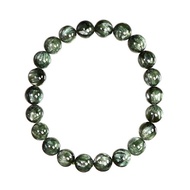 【正佳珠寶】綠龍晶 高品銀絲絨綠 8.4-8.8mm 綠龍晶手鍊