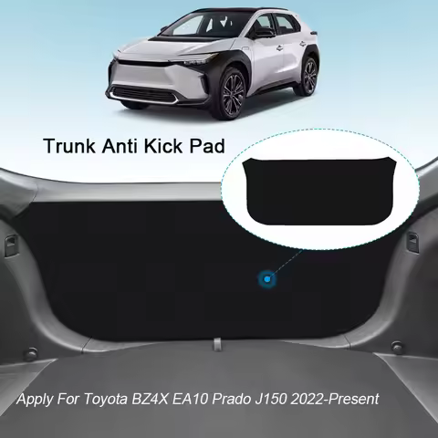 Car PU Leather Mat For Toyota BZ4X EA10 PRADO J150 2022-2025Anti-kick Carbon Trunk Weather Dustproof