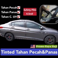 Uv400 Premium Tinted Royal Black/UV400+Safety Firm/4.5mil/High IR