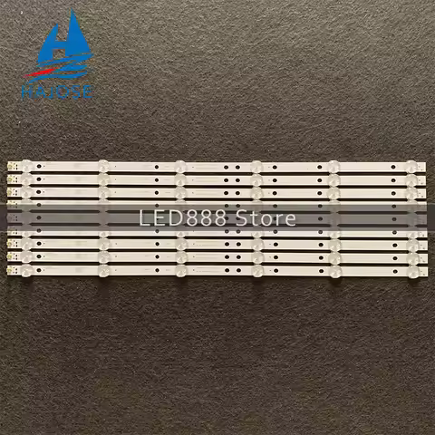100% New 9pcs/Kit LED strips for TOSHIBA 49 TV 49L310U 49L420U LC490DUY-SHA2 A-CNK49D656 7838-491012