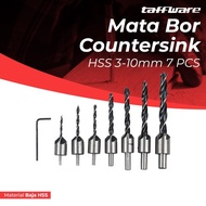 Mata Bor Drill Bit Countersink HSS 3-10mm 7 PCS - OMOT9HXX QST-K13