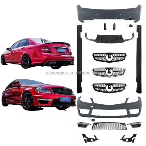 Dream Garage Facelift C63 Wide Body Kit For Mercedes Benz C Class W204 Sedan 4door Coupe C 300 C180 