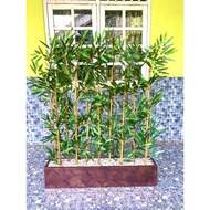 Bambu Partisi Artificial 120cm- Bambu Partisi Kayu - Bambu Partisi - Penyekat Ruangan - Partisi Rua