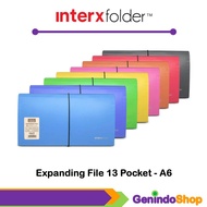 Expanding File 13 Pocket A6 Strap Check Size Interxfolder