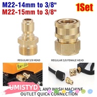 UMISTYDREAMUM9U 1Set Hose Coupler, 3/8 M22 Quick Connect Kits Pipe Joint, M22 14/15mm For M22 High P